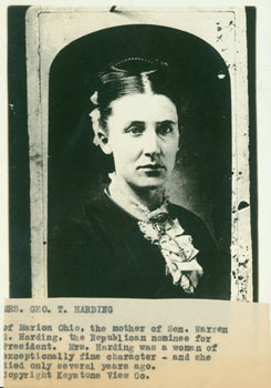 Item #63-2670 Mrs. Geo. T. Harding. (Mother of President Warren G. Harding). Keystone View Co,...