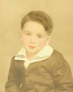 Item #63-2700 Color Photograph of a boy identified as John, aged 3 & 1/2, a member of Anais Nin & Joaquin Nin-Culmell's family. James McCreery, Co. Photographic Studio, New York.