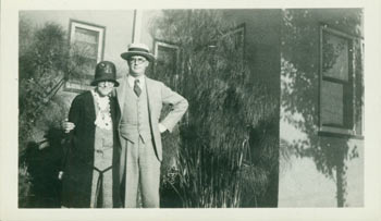 Item #63-2764 Joaquin Nin Culmell with unidentified woman [his mother, Rosa Culmell?]. 20th Century American Photographer.