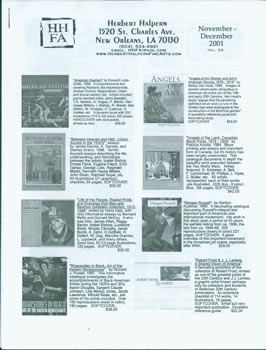Item #63-2800 Herbert Halpern, Vol. 25, November - December 2001. Herbert Halpern Fine Arts, LA New Orleans.