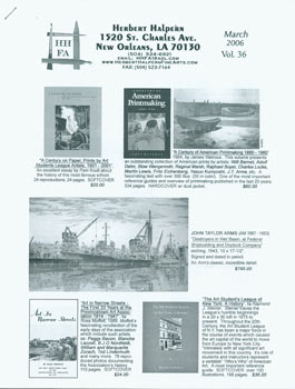 Item #63-2806 Herbert Halpern, Vol. 36, March 2006. Herbert Halpern Fine Arts, LA New Orleans