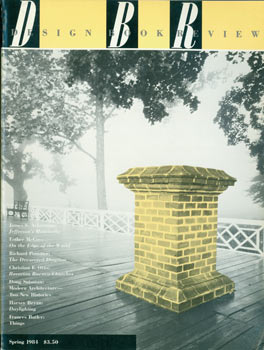 Item #63-2811 Design Book Review 4: Spring 1984. Elizabeth Snowden John Parman, publ