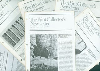 Item #63-2842 The Print Collector's Newsletter. Volume XVII, Complete 6 Issue Run, Bimonthly,...