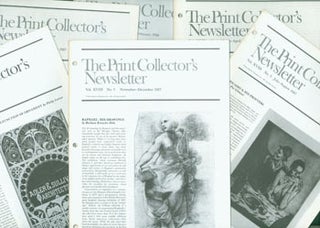 Item #63-2843 The Print Collector's Newsletter. Volume XVIII, Complete 6 Issue Run, Bimonthly,...