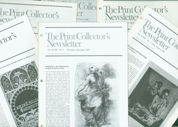 Item #63-2843 The Print Collector's Newsletter. Volume XVIII, Complete 6 Issue Run, Bimonthly, March 1987 through February 1988. Jacqueline Brody.