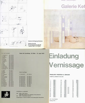 Item #63-2873 F. G. Scheuer: Bilder - Zeichnungen. March 22 - April 21, 1973. Galerie Wolfgang...