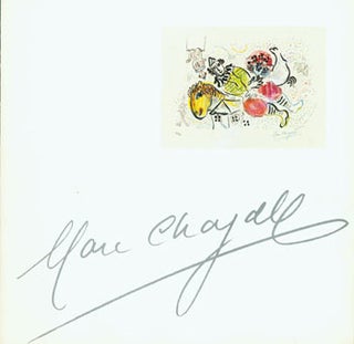 Item #63-2878 Marc Chagall. (This is the prospectus for a set of lithographs, not the lithographs...