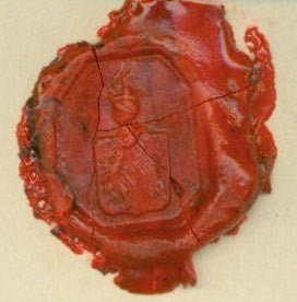 Item #63-3002 Stamped Wax Seal for [Paul] Freiherr von Toll. Paul, Freiherr von Toll.