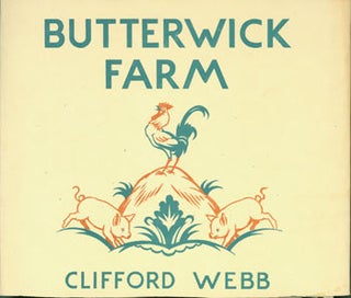 Item #63-3096 Dust Jacket for Butterwick Farm. Clifford Webb