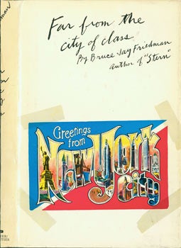 Item #63-3097 Dust Jacket for Far From The City Of Class. Bruce Jay Friedman, Tony Palladino,...