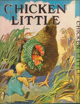 Item #63-3103 Dust Jacket for Chicken Little. Front Panel of Dust Jacket only. 20th Century American.