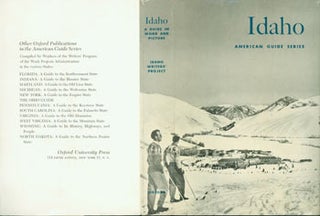 Item #63-3283 Dust Jacket only for Idaho: A Guide in Word and Picture. WPA Federal Writer's Project