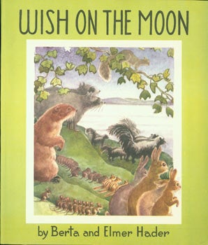 Item #63-3295 Dust Jacket only for Wish On The Moon. Berta, Elmer Hader