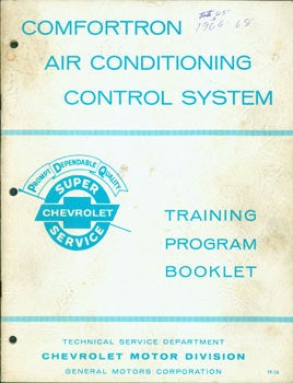 Item #63-3327 Comfortron Air Conditioning Information. Training Program Booklet. Chevrolet Motor...