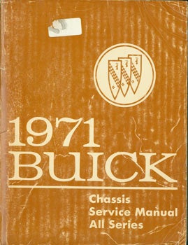 Item #63-3354 1971 Buick Chassis Service Manual. All Series. General Motors, Michigan Flint