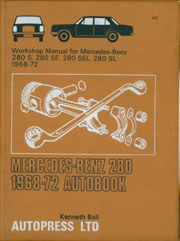 Item #63-3418 Mercedes-Benz 280 1968 - 1972 Autobook. Workshop Manual. Autopress Ltd., Kenneth Ball, England Brighton.