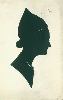 Item #63-3540 Souvenir Silhouette. Post Card Woodcut. Harry Nolden, France Paris