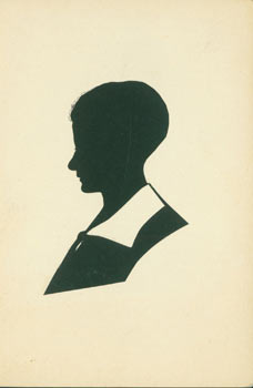 Mrs. George Sherman - Original Ink Drawing. Silhouette Card