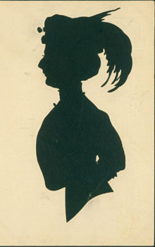 Item #63-3557 Carte Postale. Souvenir Silhouette. Post Card Woodcut. Harry Nolden, France Paris