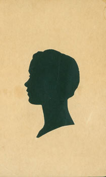 (20th Century American Woodcut Artist) - Souvenir Silhouette. Post Card Woodcut