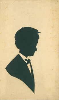 Item #63-3573 Souvenir Silhouette. Post Card Woodcut. E. J. Perry, NY Coney Island