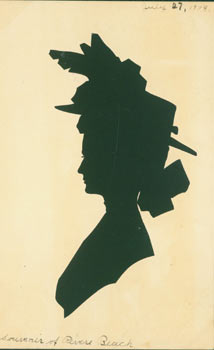 [Ed. H. L. Swanberg] - Souvenir of Revere Beach (Silhouette). Post Card Woodcut