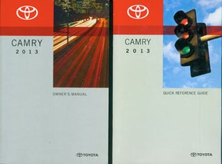 Item #63-3659 Toyota Camry 2013 Owner's Manual, & Quick Reference Guide. Toyota Motor Co, Japan...