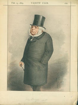 Item #63-3698 Statesmen, No. 3. Chromolithograph of John Bright, from Vanity Fair, February 13,...