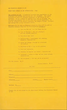 Item #63-3772 First Year Course In Art Appreciation - 1941. San Francisco Museum of Art