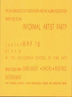 Item #63-3775 The San Francisco Art Association and the Alumni Association Invite You to an...