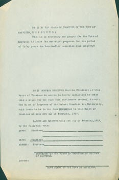 Item #63-3808 Be It Resolved by the Board of Trustees of the Town of Mayfield, Resolved: That it...
