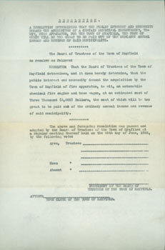 Item #63-3809 A Resolution Determining That The Public Interest and Necessity Demand the...