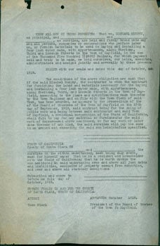 Item #63-3810 Know All Men by These Presents. California City of Mayfield