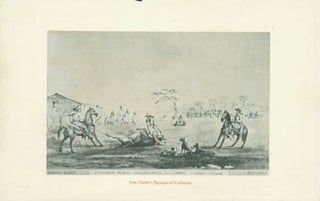 Item #63-3815 California Method Of Killing Cattle From The Corral. Edward Vischer, illustr