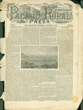 Item #63-3817 Pacific Rural Press, January 21, 1882. Pacific Rural Press, California San Francisco