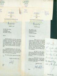 Item #63-3860 TLS sent to Edward O'Day from John F. Shelley, dated December 3, 1940, on...