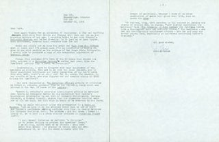 Item #63-4120 TLS from collector John McTavish to Herb Yellin. March 27, 1989. RE: Bellow,...