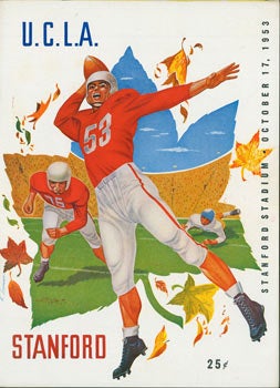 Item #63-4185 Football Program for UCLA vs. Stanford University, October 17, 1953. NCAA, UCLA,...