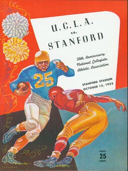 Item #63-4186 Football Program for UCLA vs. Stanford University, October 15, 1955. NCAA, UCLA,...