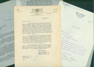 Item #63-4197 Correspondence Between James N. Young (American Legion Weekly), the office of...