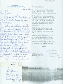 Item #63-4281 Correspondence between Barbara Schwartz and Herb Yellin, RE: Anne Sexton Collection...