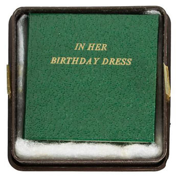 Item #63-4452 In her Birthday Dress: A Poem of our Time! Numbered 90 of 150 copies. . George Ballance.