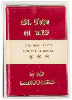 Item #63-4458 St. John III, V. 16: In 267 Languages. 1 of 500 copies, only a few in leather. ....