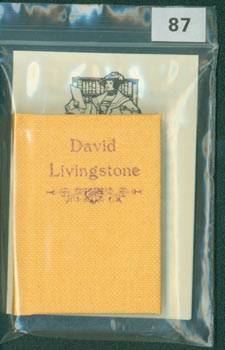 Item #63-4463 David Livingstone. 1 of 200 copies [#87]. . Ian Macdonald