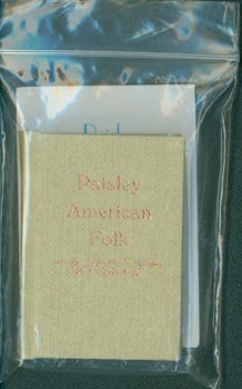 Item #63-4481 Paisley American Folk. 29 of 210 copies. Sylvia Clark.