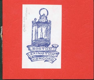 Item #63-4525 Historic Boston, Lexington and Concord. Larger edition. E. Helene Sherman, REM...