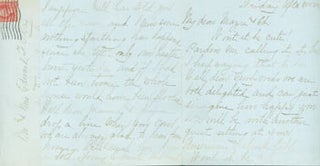 Item #63-4584 MS Letter by the Auntie and Uncle of Edward Francis O'Day, to Edward & Mazie O'Day,...