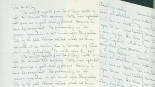 Item #63-4586 MS Letter by F. J. O'Connor to Edward & Mazie O'Day, [April 25...