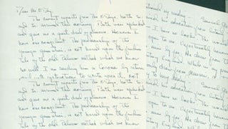 Item #63-4586 MS Letter by F. J. O'Connor to Edward & Mazie O'Day, [April 25 1944?]. RE:...
