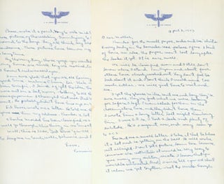 Item #63-4597 MS Letter by Thomas O'Day to Mazie O'Day, April 8, 1943. RE: Letter is from the son...